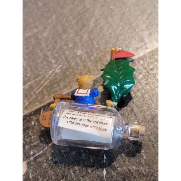 Hallmark message for Santa 1996 mini ornament Xmas decor - Picture 3 of 4